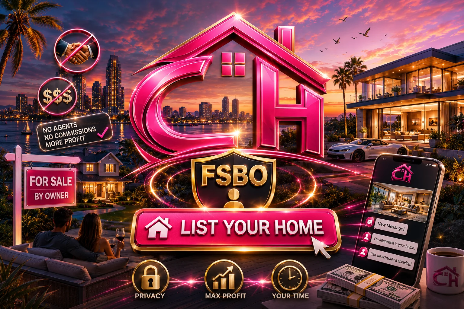 For homeowners and FSBO sellers list your home on Cheap Home San Diego